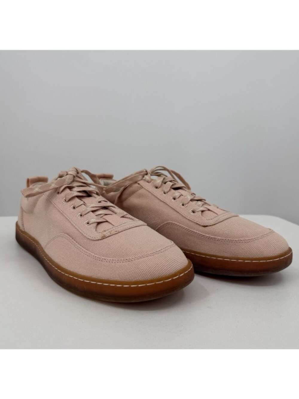 Everlane Tread Bare Sneaker size 13 Women's in Pink Canvas Classic Lace-up Shoes - Picture 2 of 11
